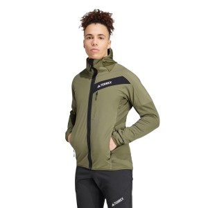 Kurtka trekkingowa męska Adidas Terrex Techrock Hooded Wind Fleece