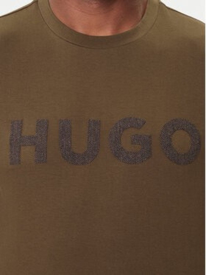 HUGO T-Shirt Dulivio 50542737 Brązowy Regular Fit