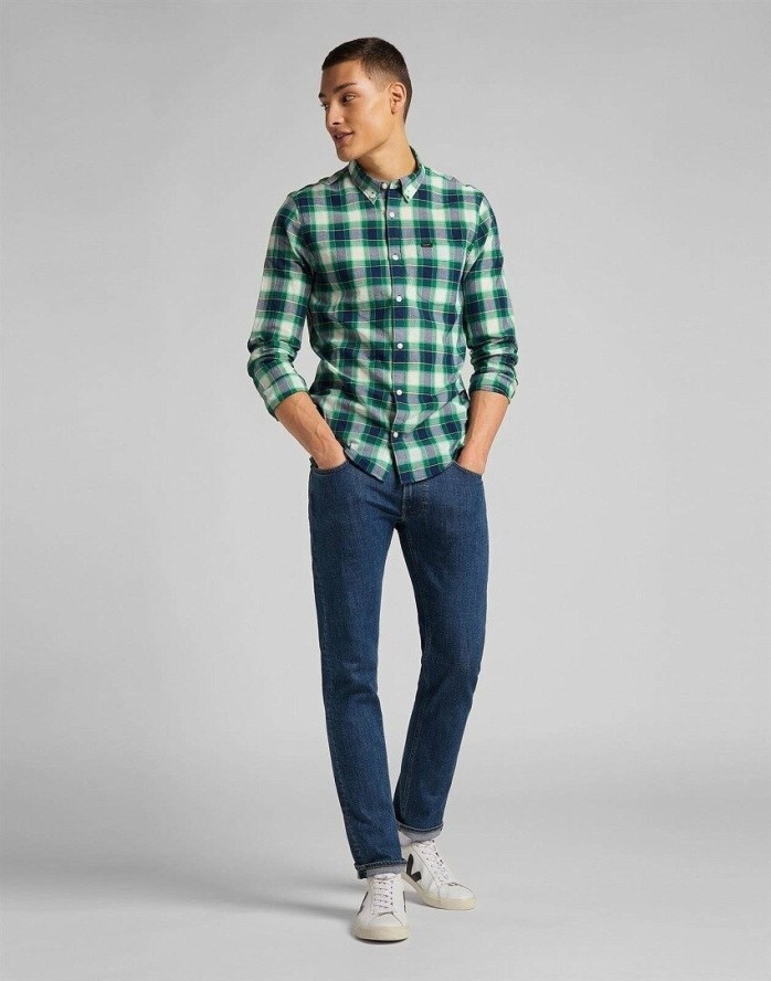 LEE DAREN ZIP FLY MĘSKIE SPODNIE JEANSOWE JEANSY MID STONE WASH L707NLWL 112118300