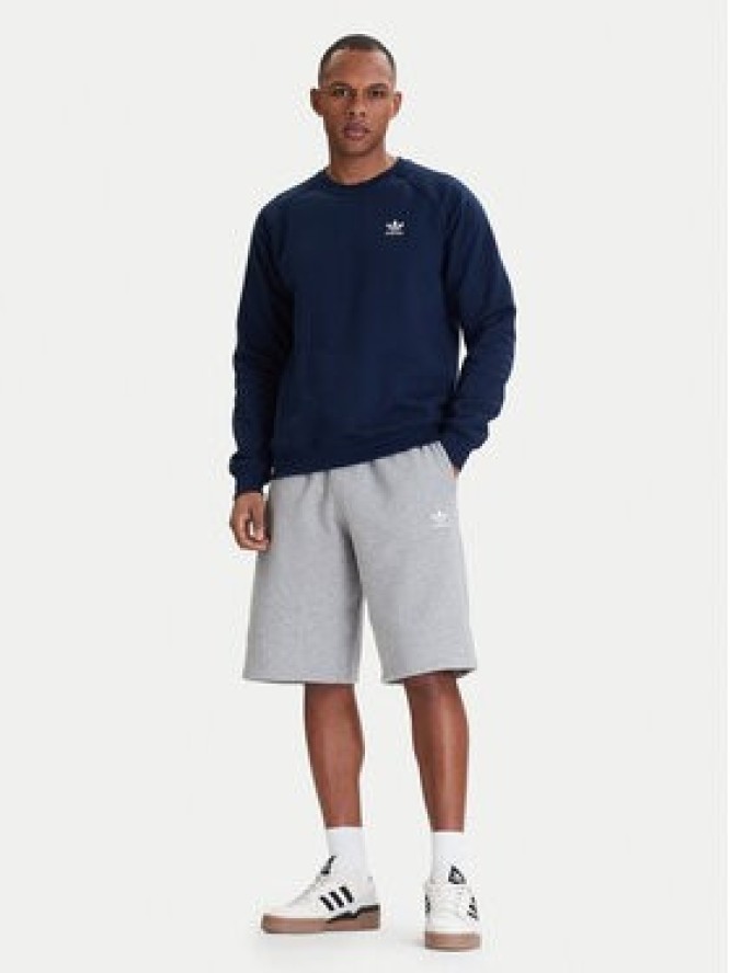 adidas Bluza Trefoil Essentials IY4935 Granatowy Regular Fit