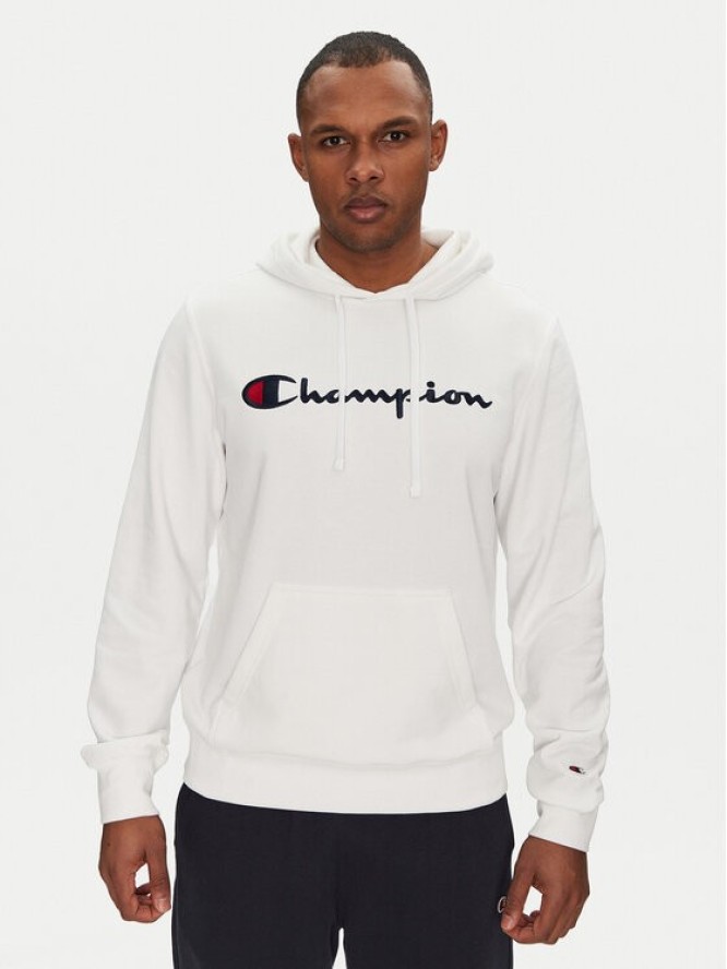 Champion Bluza 220726 Biały Slim Fit