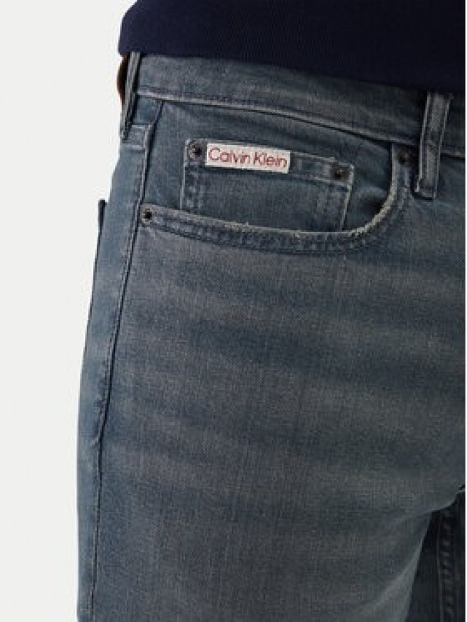 Calvin Klein Jeans Jeansy LV04RF700G Szary Slim Fit