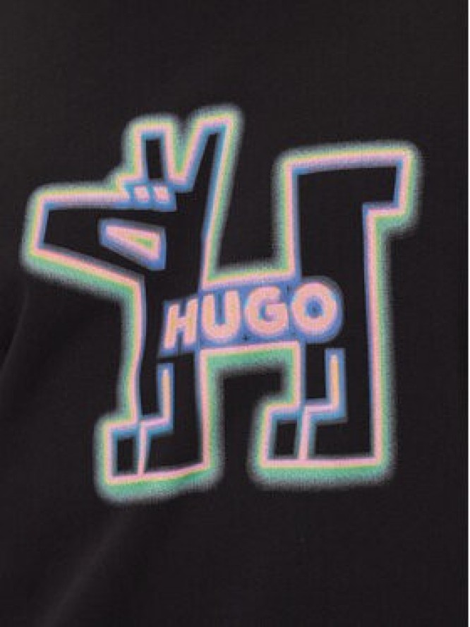 HUGO Bluza Newirex 50549213 Czarny Regular Fit