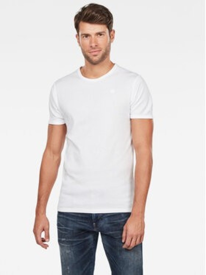 G-Star Raw Komplet t-shirtów D07205-124-110 Biały Slim Fit