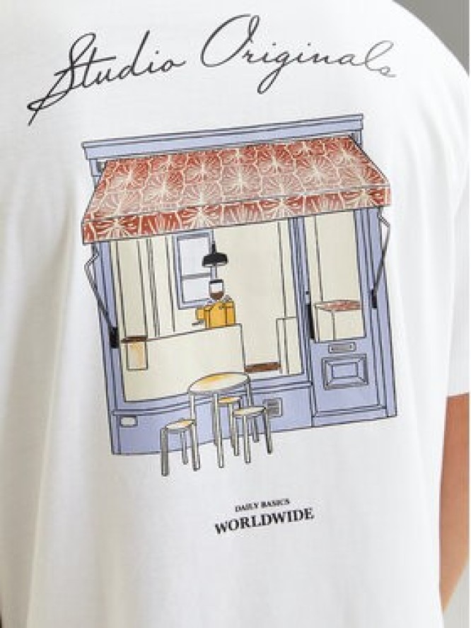 Jack & Jones T-Shirt Islington 12273015 Biały Loose Fit