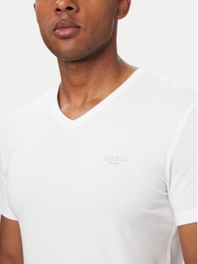 Guess T-Shirt M6YI32 K3735 Biały Extra Slim Fit