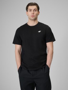 4F T-shirt regular gładki męski (3-pack) - biały+szary+czarny XL