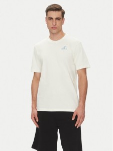 adidas T-Shirt Earth Day Graphic JI6756 Biały Regular Fit