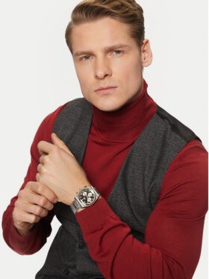 Casio Zegarek Edifice Casio Sapphire Chronograph EFB-730D-1AVUEF Srebrny