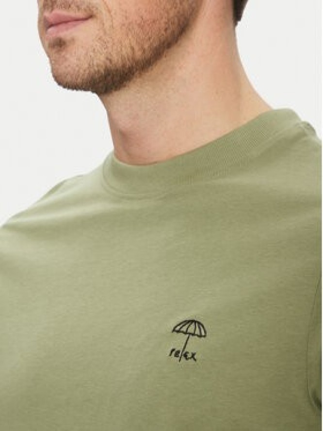 Blend T-Shirt 20718304 Zielony Regular Fit