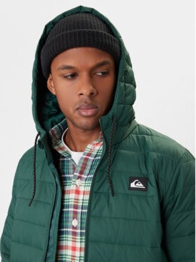 Quiksilver Kurtka przejściowa Scaly Hood EQYJK04189 Zielony Regular Fit