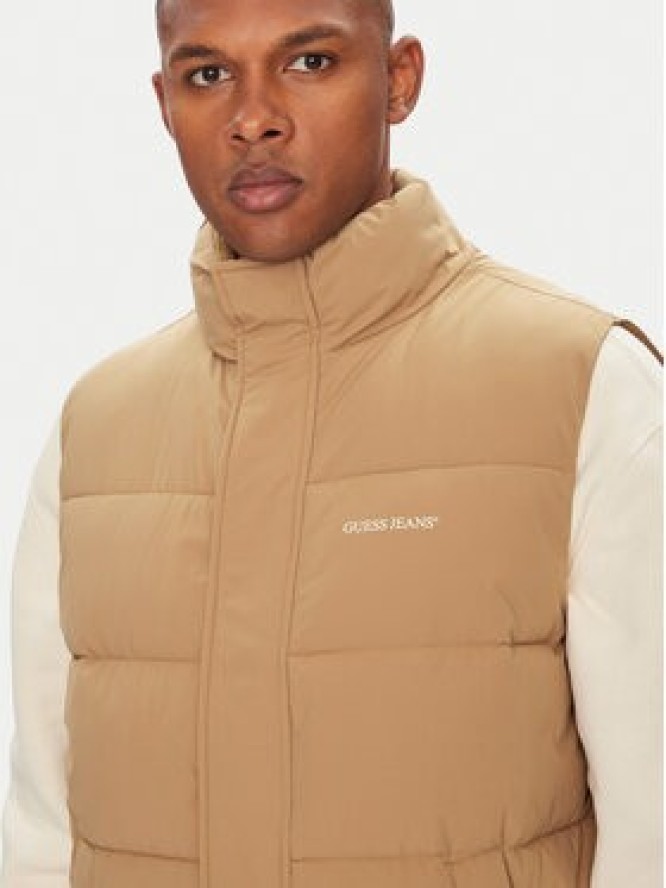 Guess Jeans Bezrękawnik M4BN47 WGII2 Beżowy Regular Fit