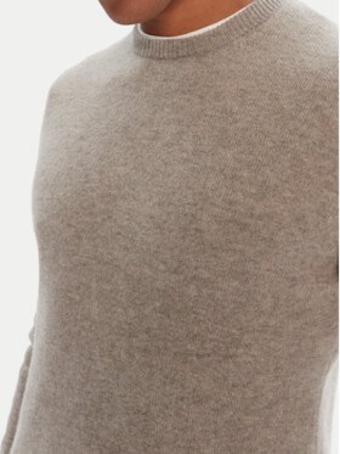 Barbour Sweter Patch Crew MKN0584ST51 Beżowy Regular Fit