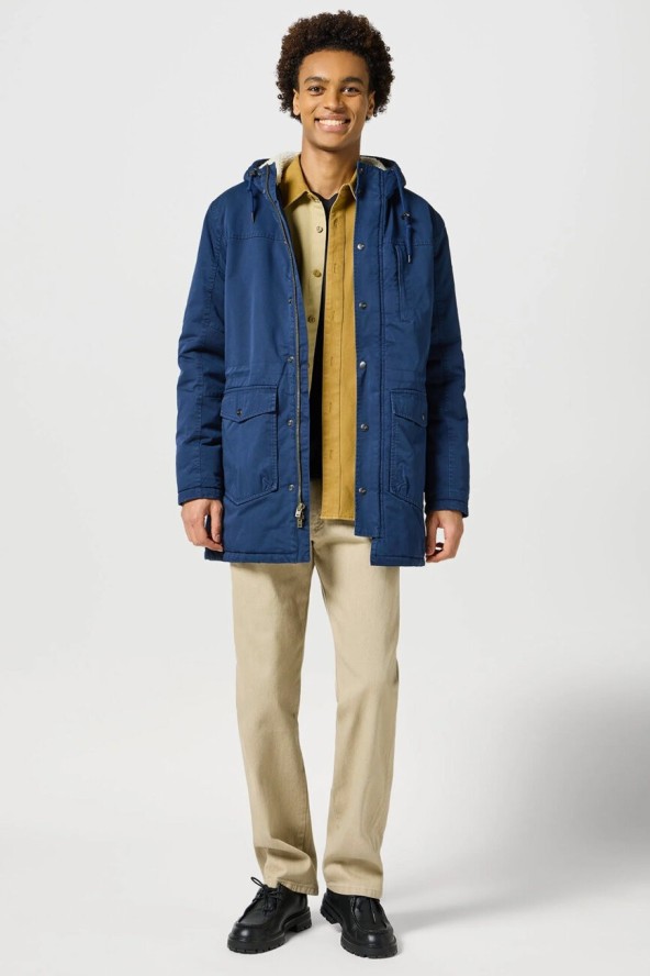 WRANGLER MĘSKA KURTKA ZIMOWA HEAVY PUFFER JACKET NAVY 112357276 W44K017358