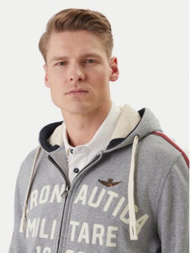 Aeronautica Militare Bluza 261FE2070UF00677 Szary Comfort Fit