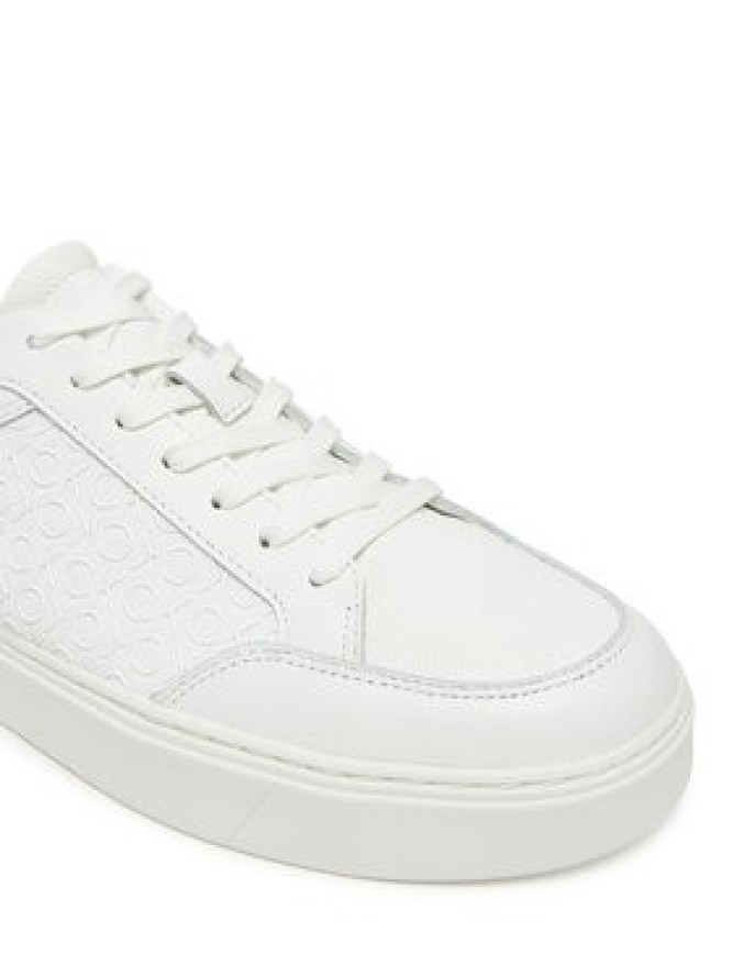 Calvin Klein Sneakersy Clean Cup Low Laceup Mono HM0HM01899 Biały