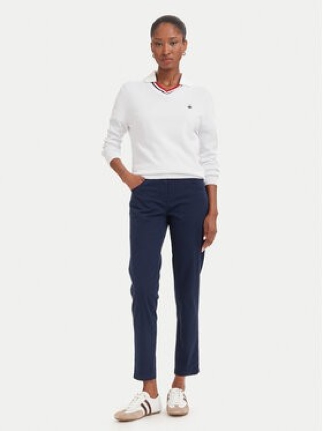 Beverly Hills Polo Club Chinosy P-SS26W-T586585 Granatowy Slim Fit