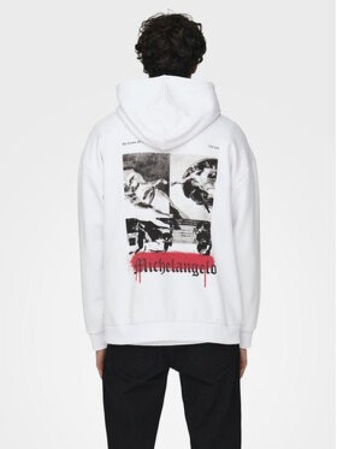 Only & Sons Bluza Apoh 22028208 Biały Relaxed Fit