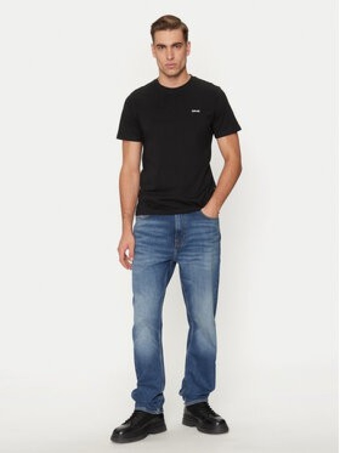 Schott NYC T-Shirt TSCLAWS1 Czarny Regular Fit