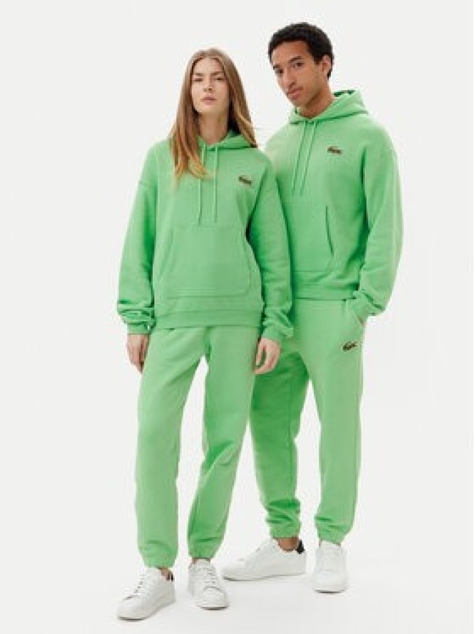 Lacoste Bluza SH2754 Zielony Relaxed Fit