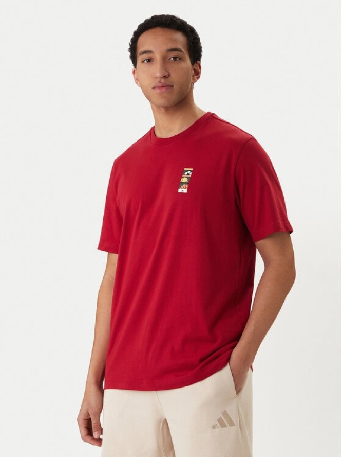 adidas T-Shirt Memories Of Sport Poster Graphic KB2508 Czerwony Regular Fit