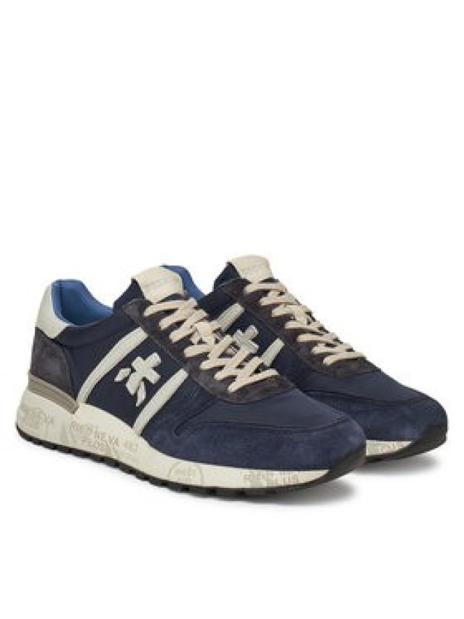 Premiata Sneakersy LANDER VAR 7204 Granatowy