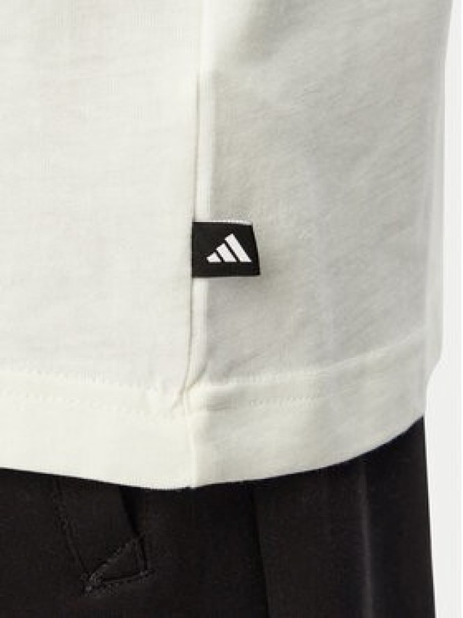 adidas T-Shirt Summer Slides Sport Graphic JZ5000 Biały Regular Fit