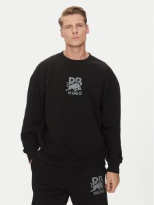 HUGO Bluza Dahrain_RB 50542806 Czarny Regular Fit