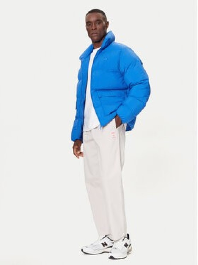 adidas Kurtka zimowa JX4088 Niebieski Slim Fit