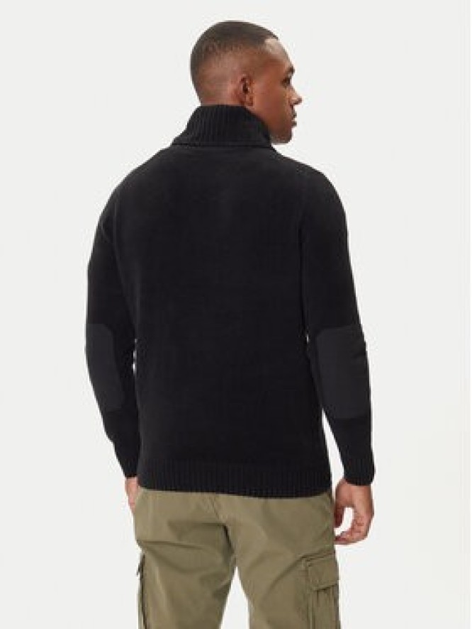 Aeronautica Militare Sweter 252MA1574UL00539 Czarny Regular Fit