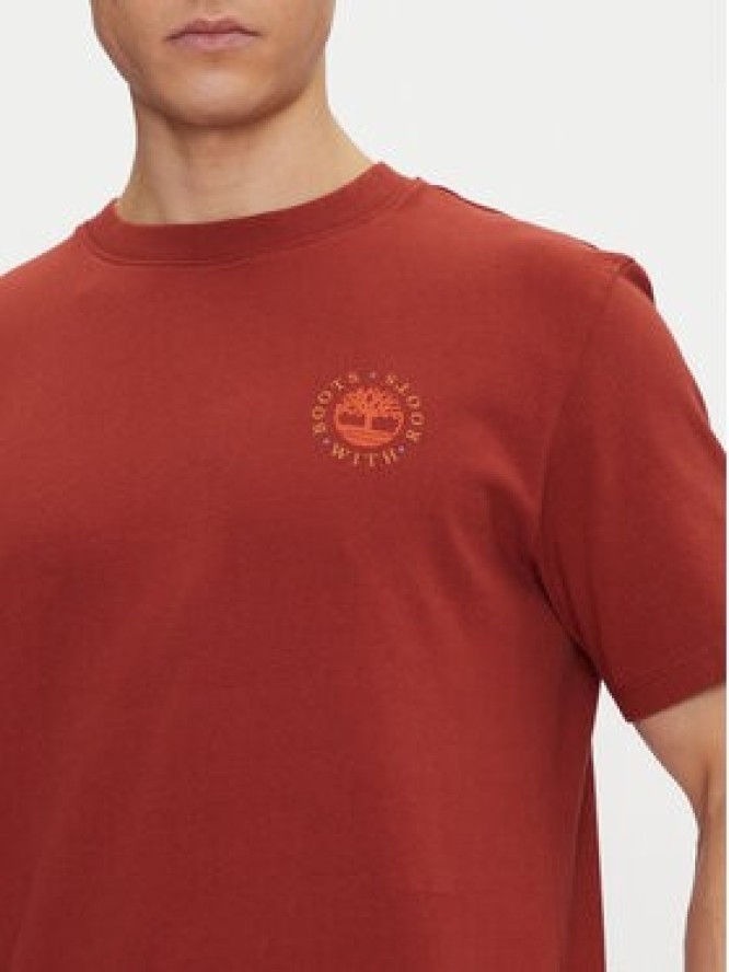 Timberland T-Shirt TB0A6DPD Czerwony Regular Fit