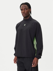 adidas Bluza adicolor Woven Drill JW5957 Czarny Loose Fit