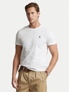 Polo Ralph Lauren T-Shirt 710680785 Biały Custom Slim Fit