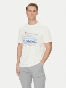 Napapijri T-Shirt S-Buti NP0A4INM Biały Regular Fit