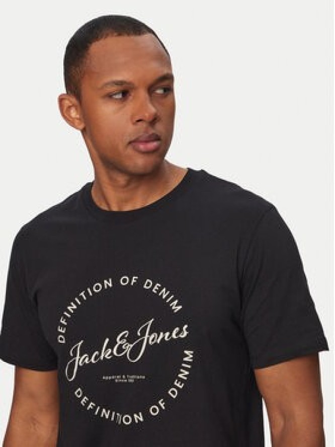 Jack & Jones T-Shirt Grayson 12288377 Czarny Regular Fit
