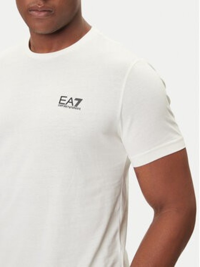 EA7 Emporio Armani T-Shirt 8NPT25 PJVPZ U1105 Beżowy Regular Fit