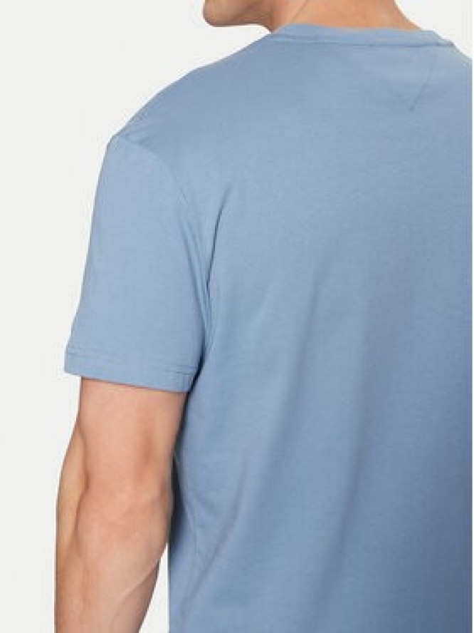 Tommy Jeans T-Shirt Signature DM0DM21109 Niebieski Regular Fit