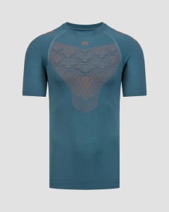 Koszulka biegowa męska X-Bionic Twyce Run Shirt SS Blue Orange