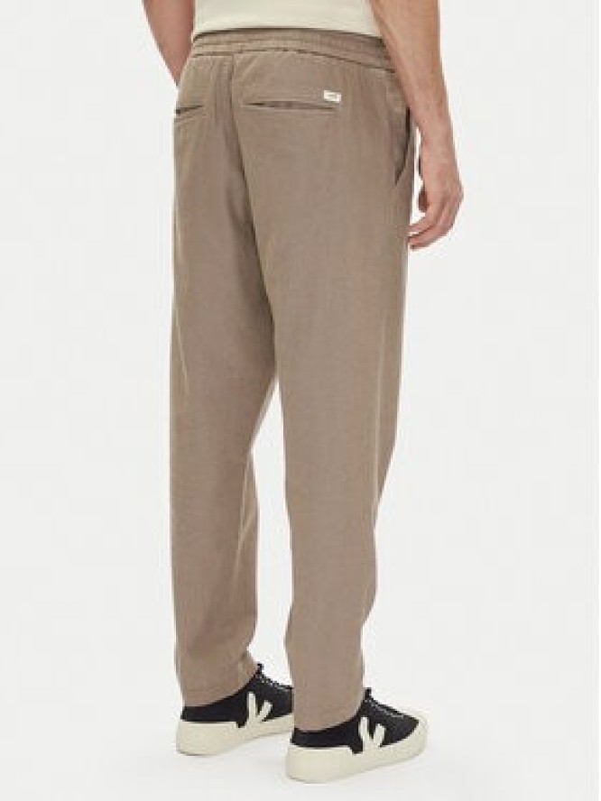 Mustang Spodnie materiałowe Milano 1016330 Szary Tapered Fit