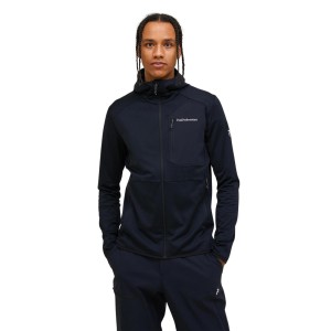Bluza Peak Performance męska Utility Light Zip Hood czarna - M