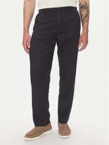 Lindbergh Spodnie materiałowe 30-008031 Granatowy Relaxed Fit