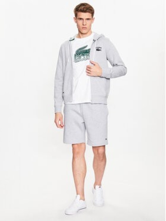 Lacoste Szorty sportowe GH9627 Szary Regular Fit