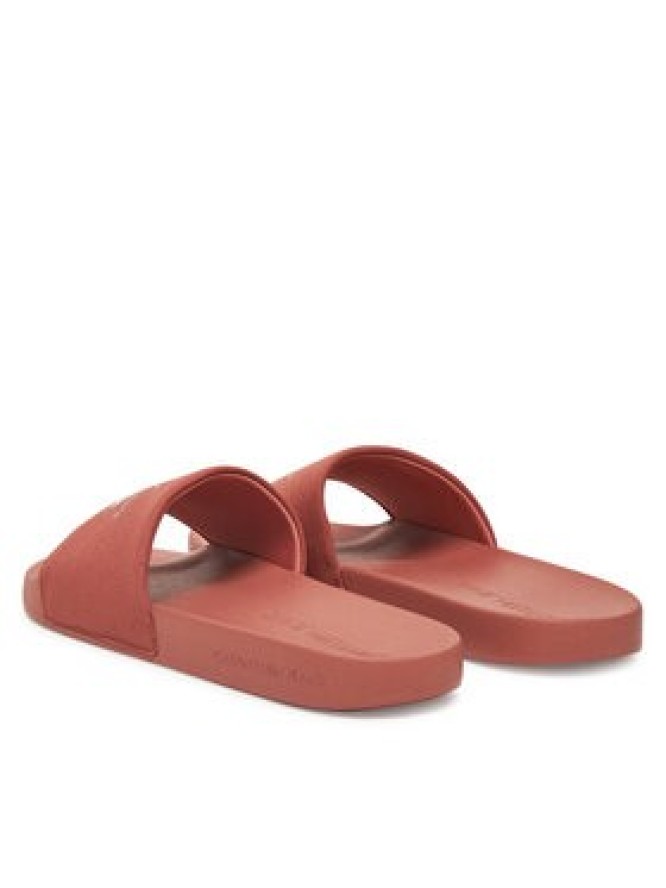 Calvin Klein Jeans Klapki Slide Monogram Cv YM0YM01271 Koralowy
