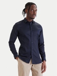 Jack & Jones Koszula Parma 12097662 Granatowy Slim Fit