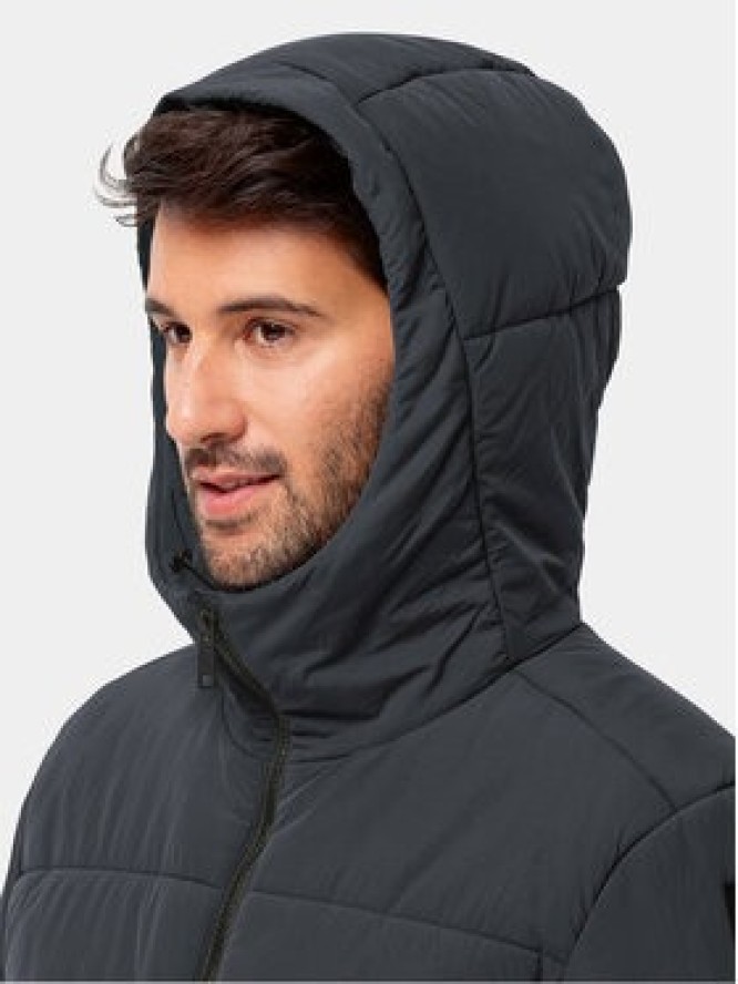 Jack Wolfskin Kurtka zimowa Karolinger Jkt 1207831 Czarny Regular Fit