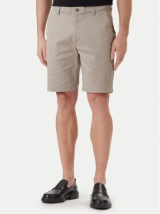 Calvin Klein Szorty materiałowe LV04LF601G Khaki Regular Fit