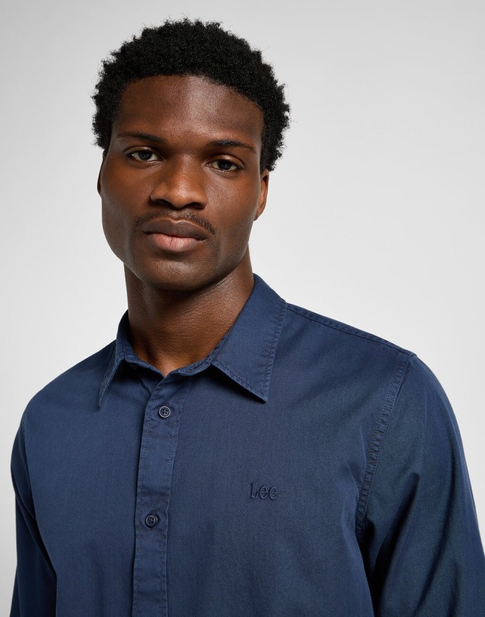 LEE MĘSKA KOSZULA PATCH SHIRT MOOD INDIGO 112355737 LL37014445