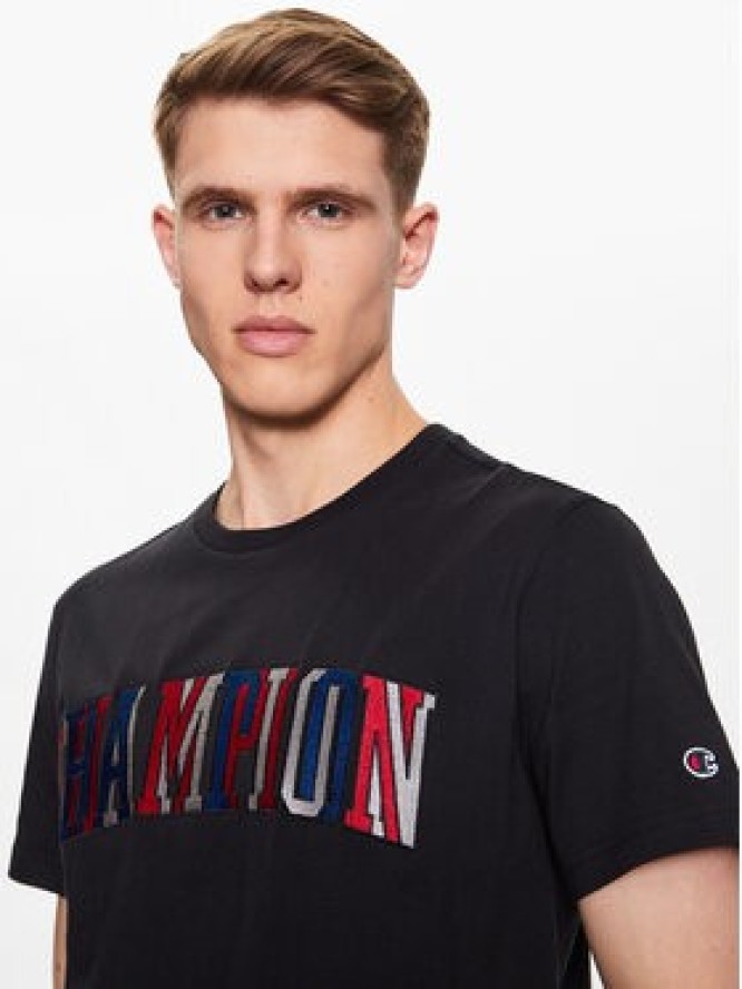 Champion T-Shirt 218512 Czarny Regular Fit