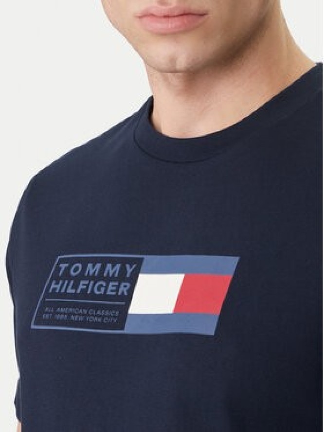 Tommy Hilfiger T-Shirt Brand Love Box MW0MW42366 Granatowy Regular Fit
