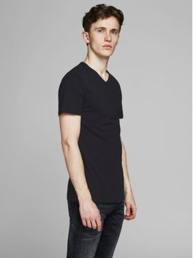 Jack & Jones Komplet 2 t-shirtów Basic 12133914 Czarny Slim Fit